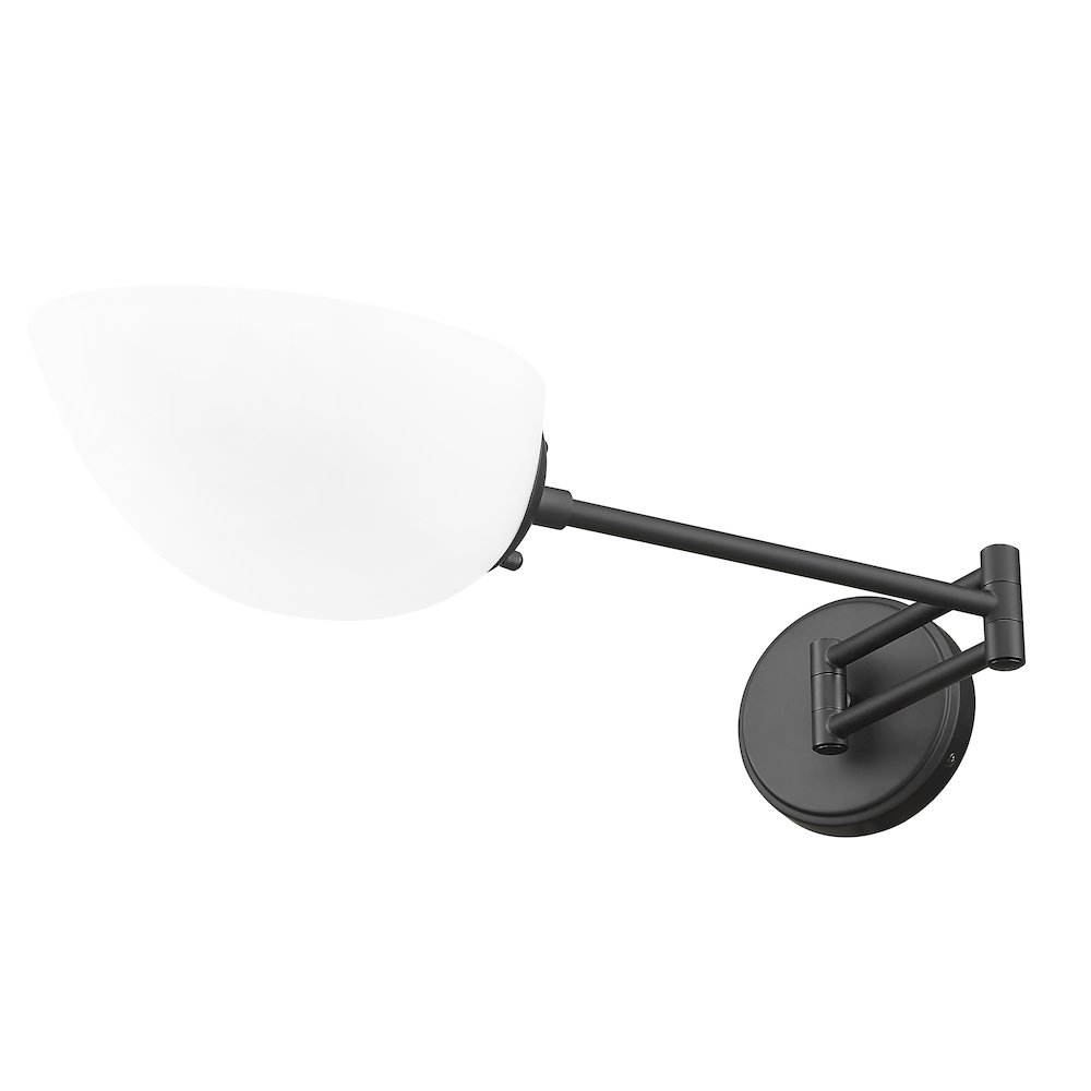 Z-Lite 1 Light Wall Sconce, Matte Black. Picture 7