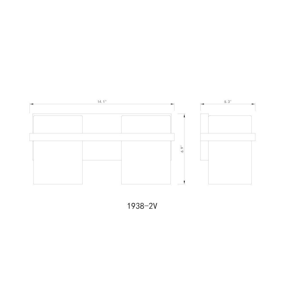 Z-Lite 2 Light Vanity. Picture 8