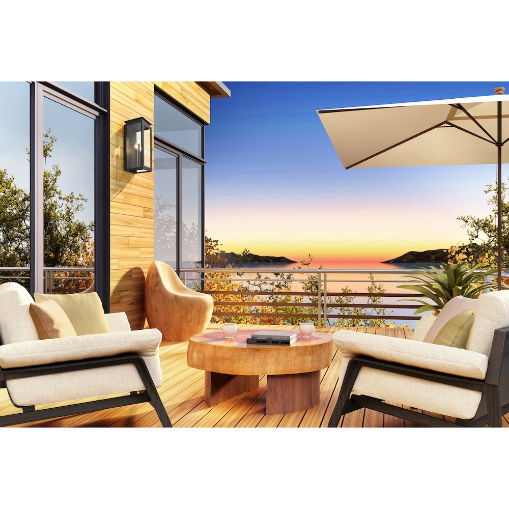 Z-Lite 3 Light Outdoor Wall Light. Picture 6