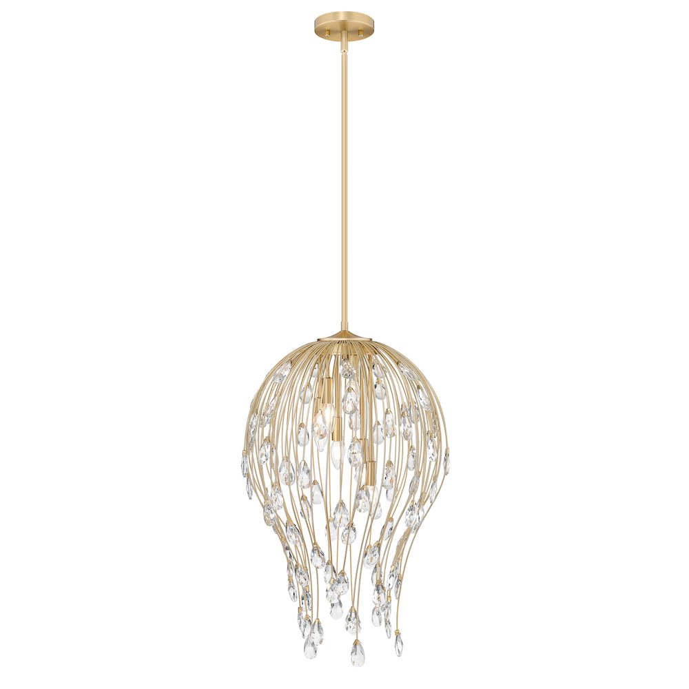 Z-Lite 6 Light Pendant, Modern Gold. Picture 1