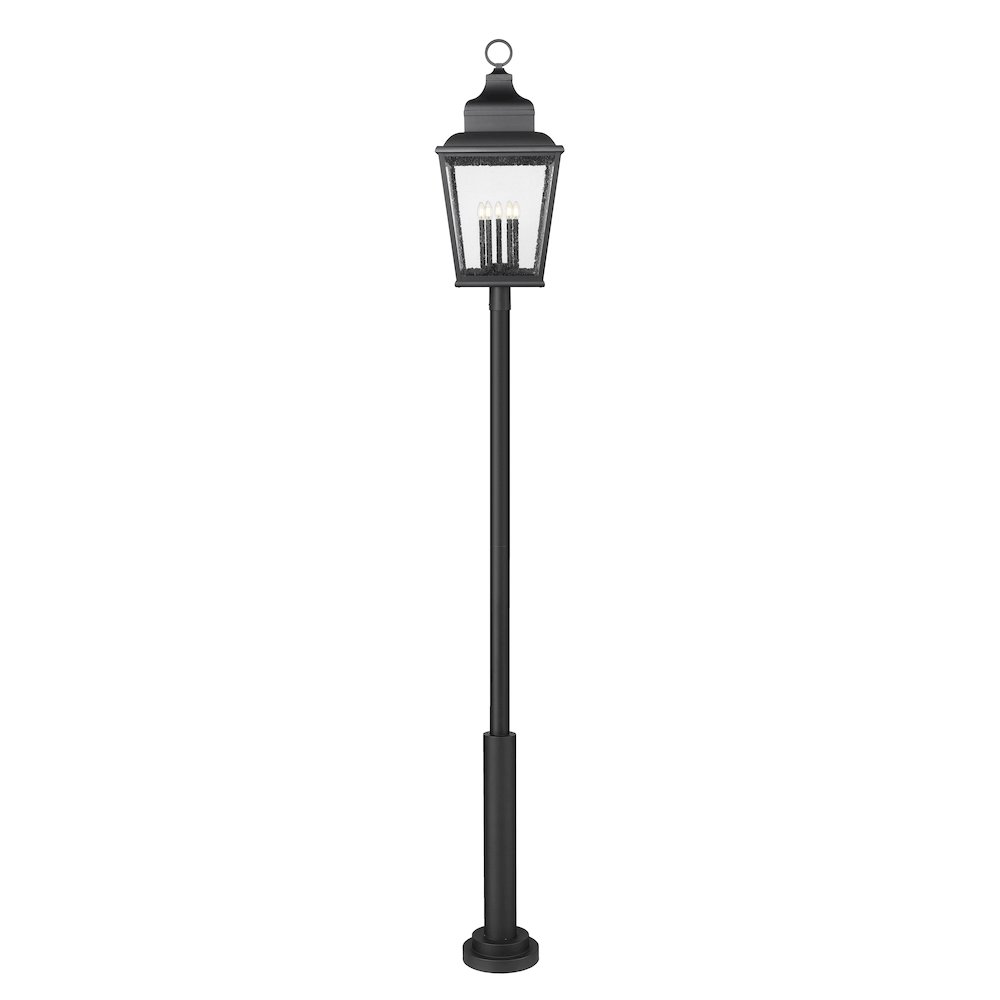 Z-Lite 5 Light Outdoor Post Mount Fixture, Sand Black. Picture 2