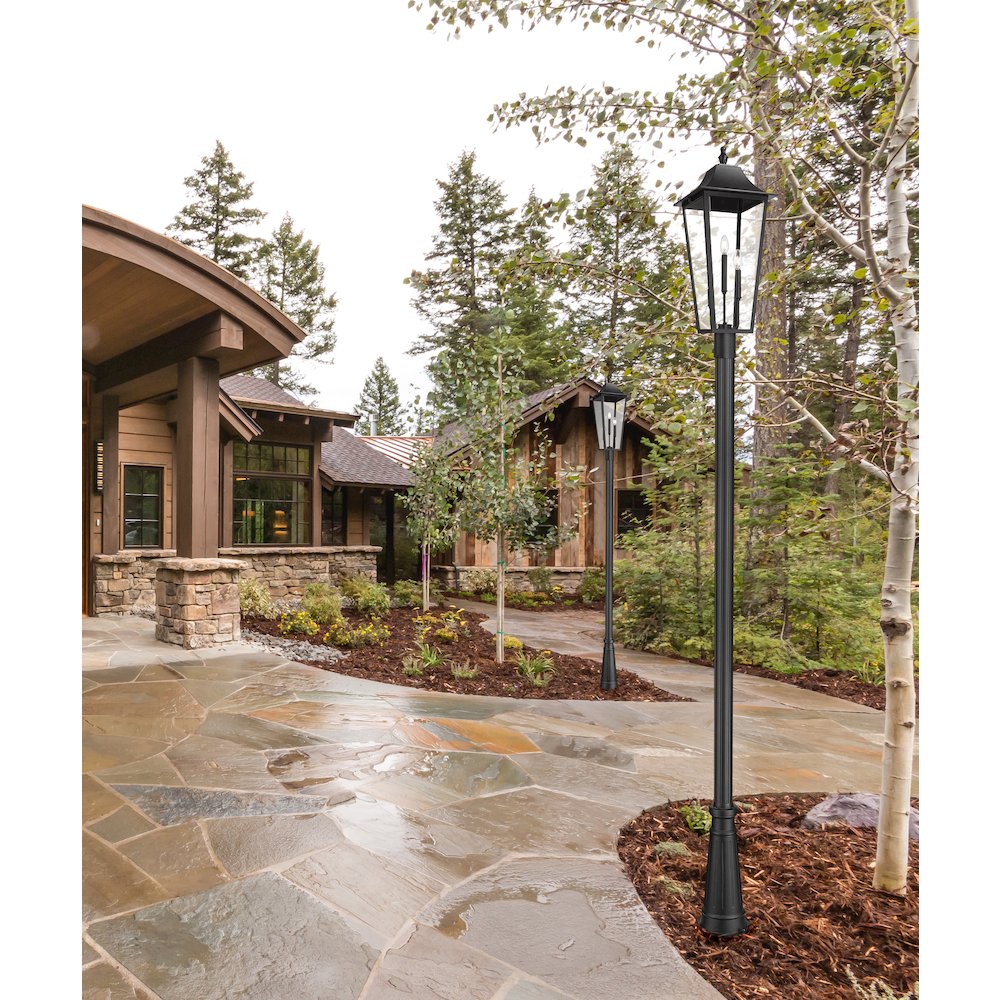 Z-Lite 3 Light Outdoor Post Mounted Fixture. Picture 7