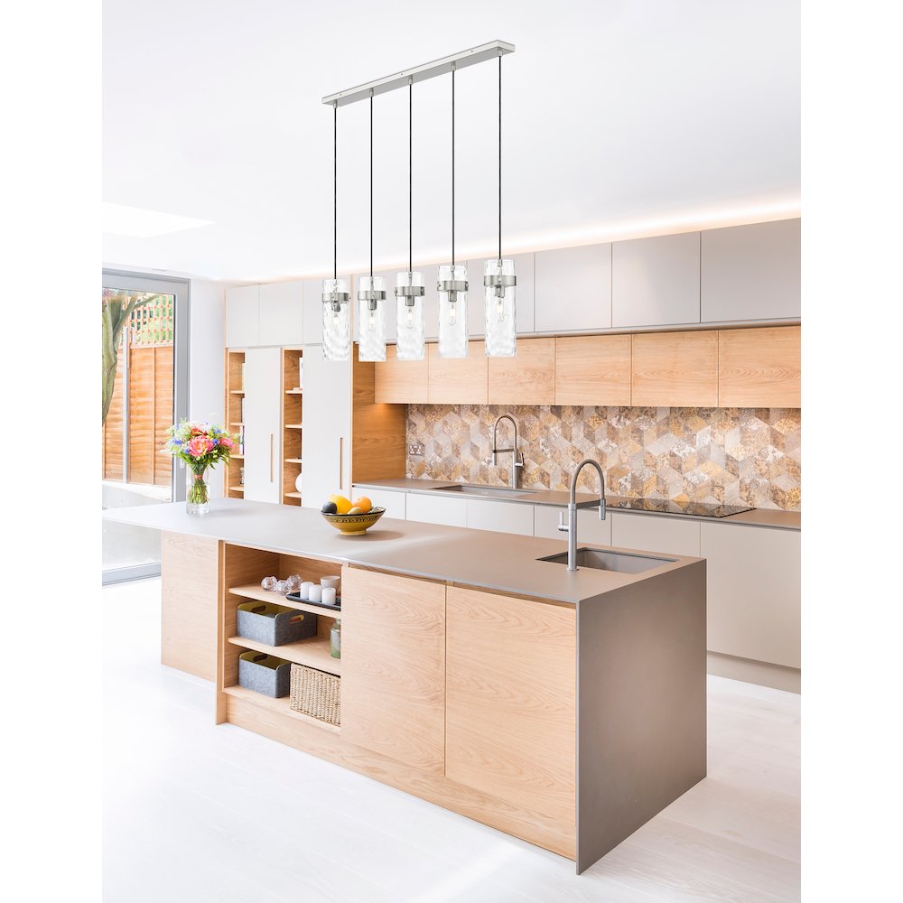 Z-Lite 5 Light Linear Chandelier. Picture 6
