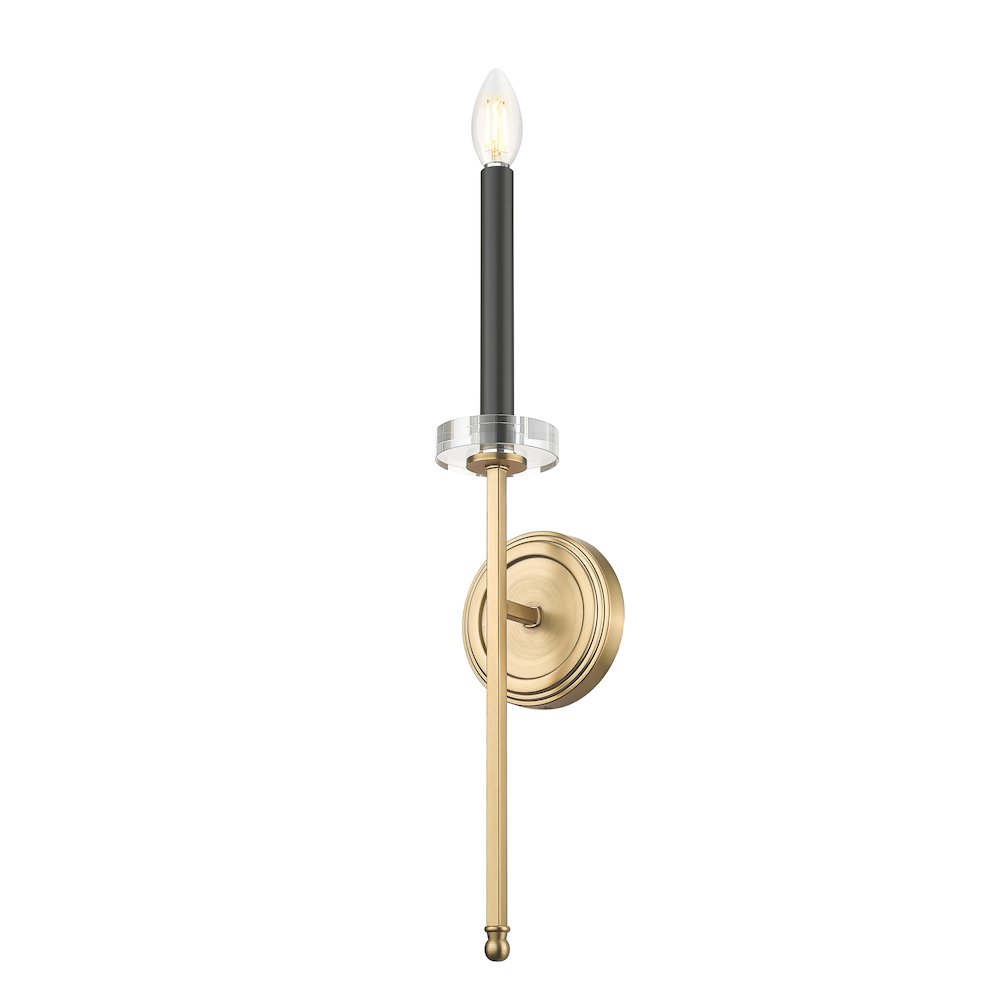 Z-Lite 1 Light Wall Sconce, Mordern Gold. Picture 3