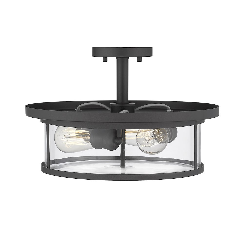 Z-Lite 3 Light Semi Flush Mount. Picture 4