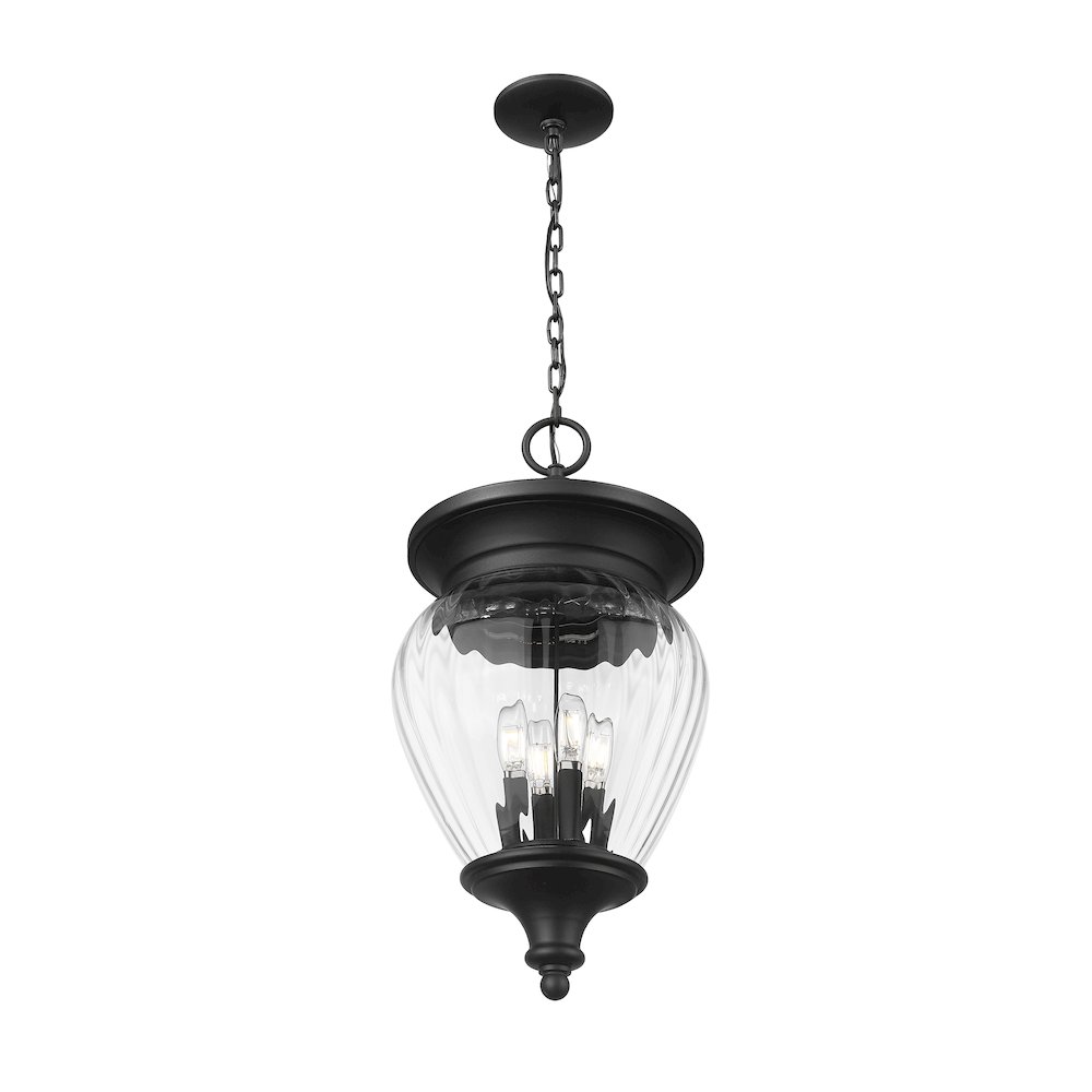 Z-Lite 4 Light Outdoor Chain Mount Ceiling Fixture. Picture 3