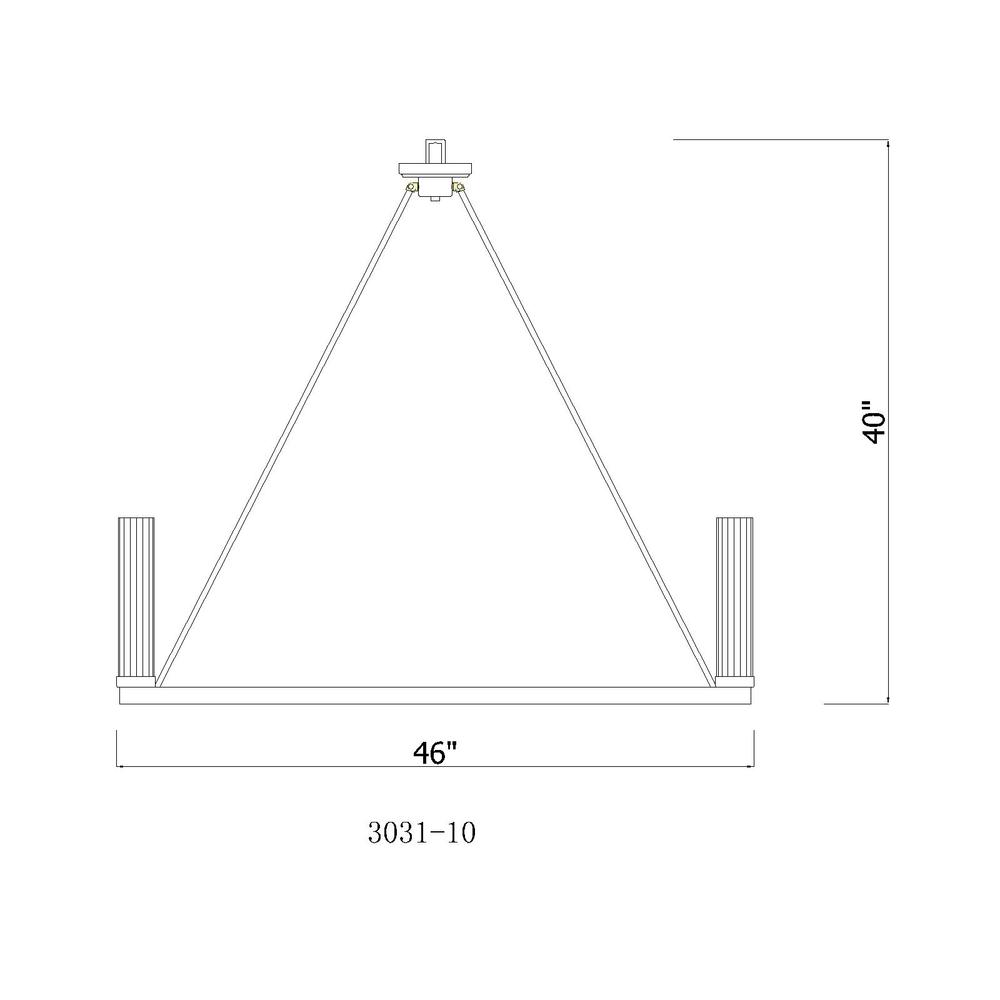 10 Light Chandelier. Picture 6