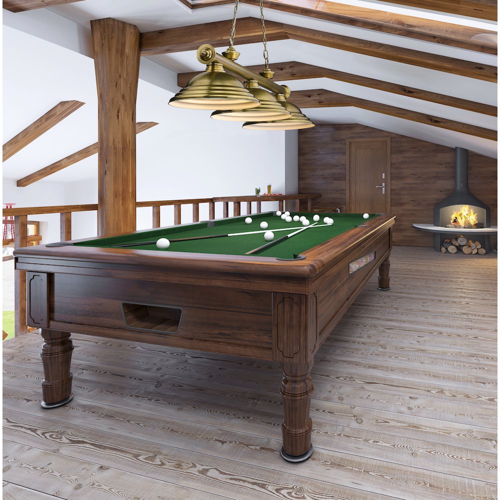 Z-Lite Cordon 3 Light Billiard, Steel Frame, Rubbed Brass Shade Color. Picture 7