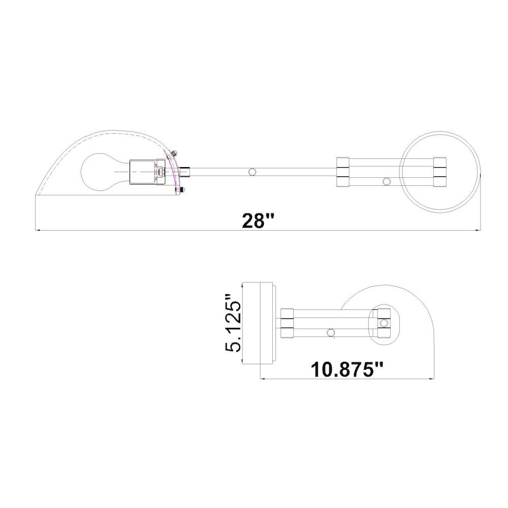 Z-Lite 1 Light Wall Sconce, Brushed Nickel. Picture 8