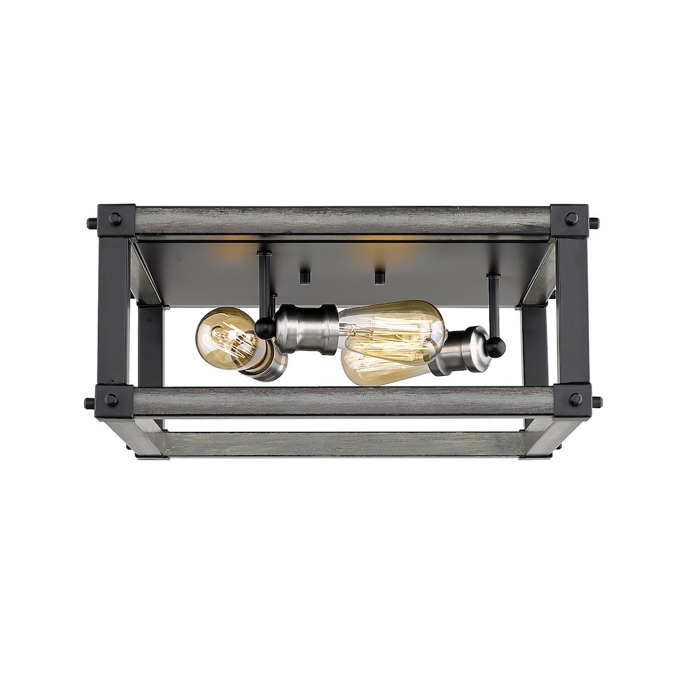 Z-Lite 3 Light Flush Mount. Picture 4