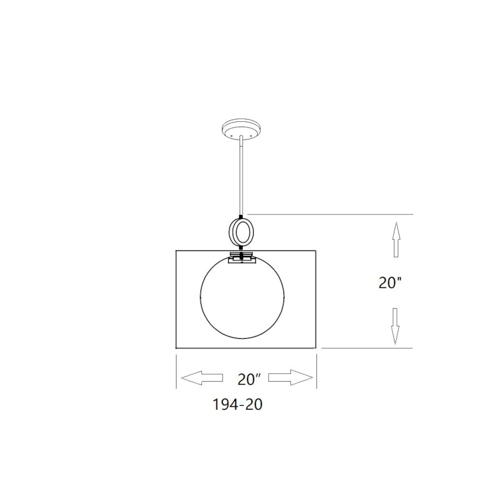 Z-Lite 1 Light Pendant. Picture 8