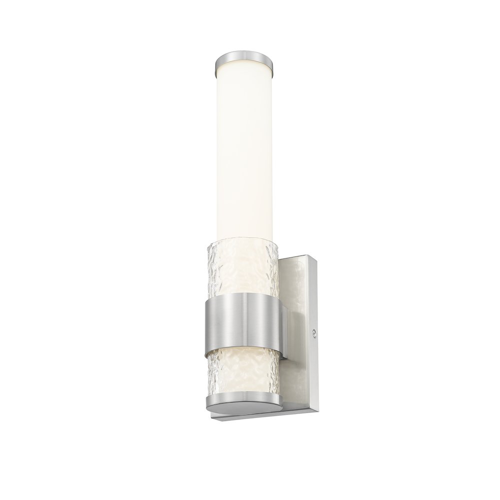 Z-Lite Egon 1 Light Wall Sconce in Brushed Nickel color, Steel frame. Picture 2