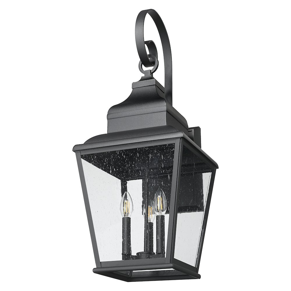 Z-Lite 3 Light Outdoor Wall Light, Sand Black. Picture 7