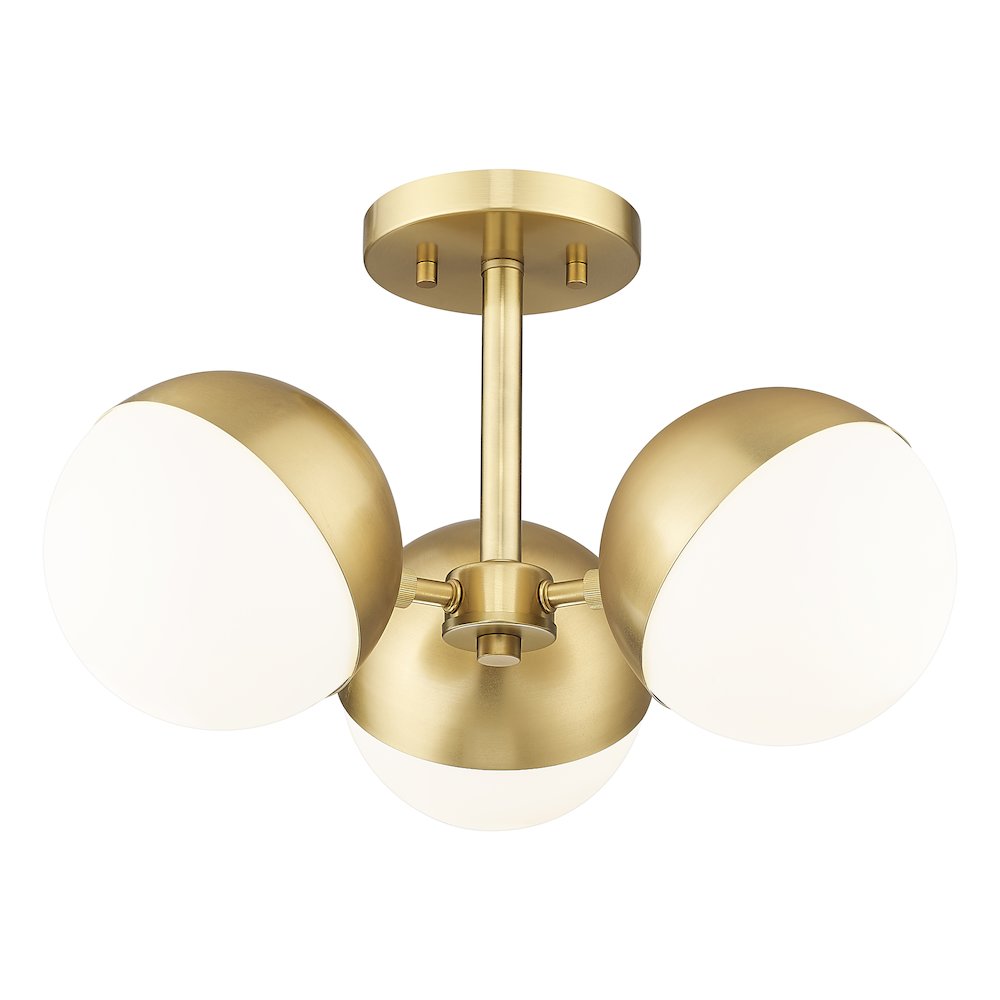 Z-Lite 3 Light Semi Flush Mount. Picture 2