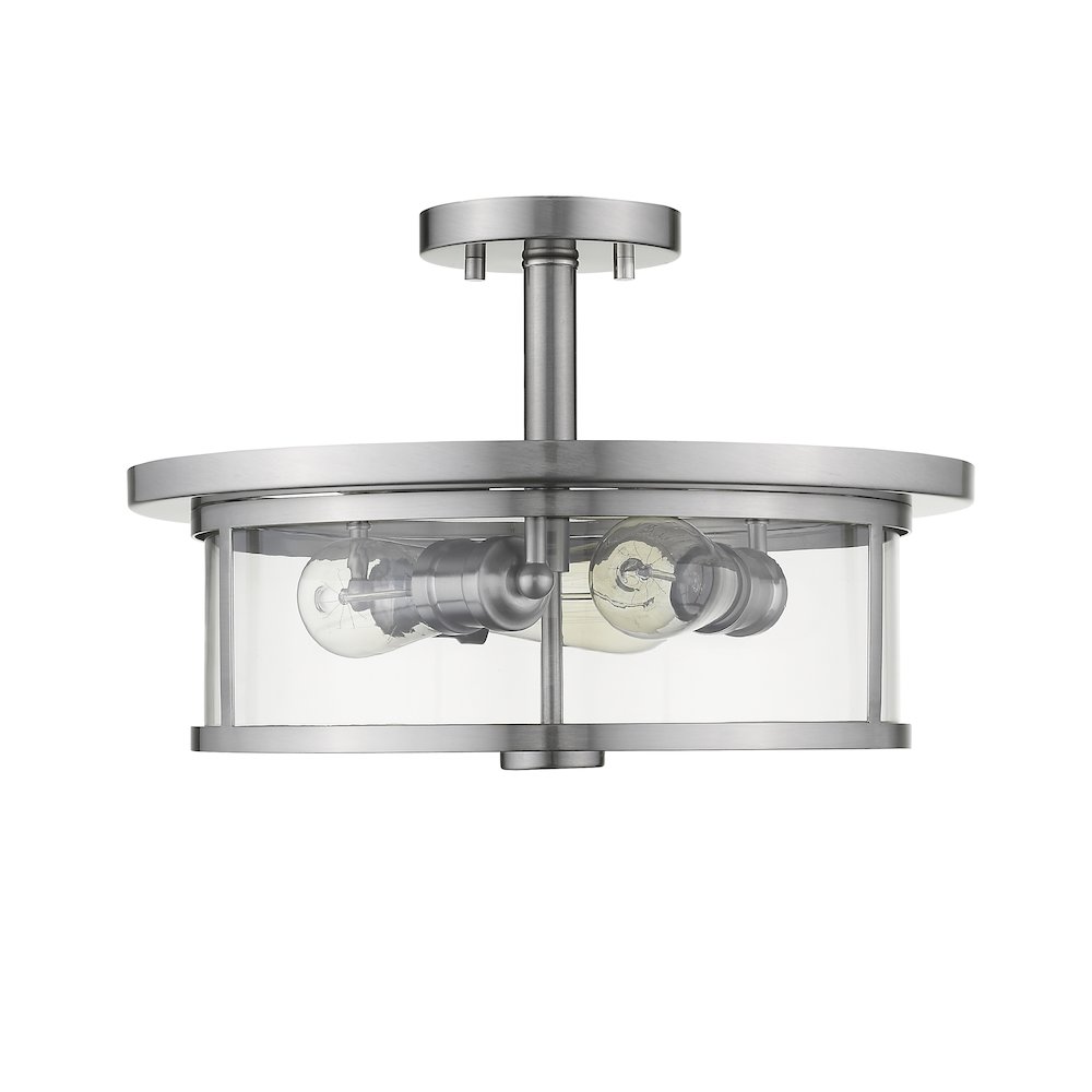 Z-Lite 3 Light Semi Flush Mount. Picture 5