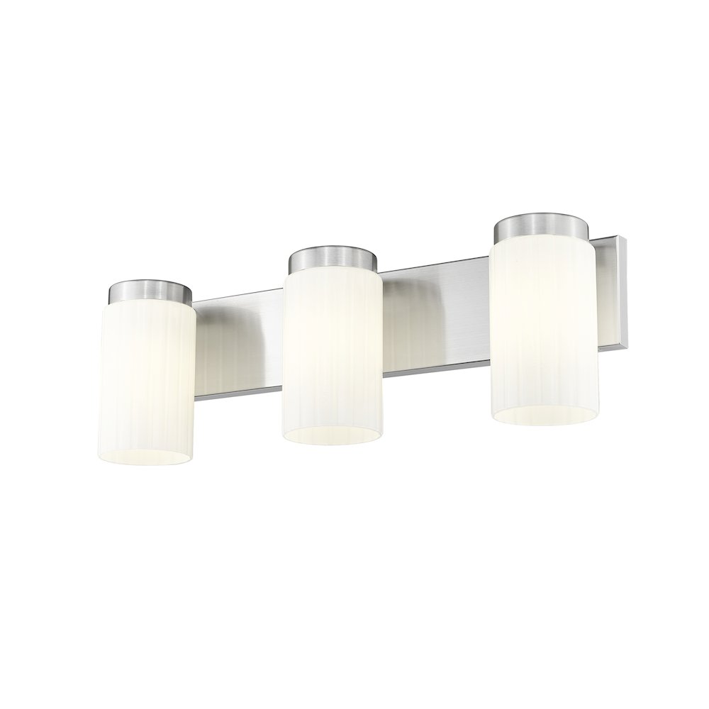 Z-Lite Burk 3 Light Vanity, Brushed Nickel. Picture 2