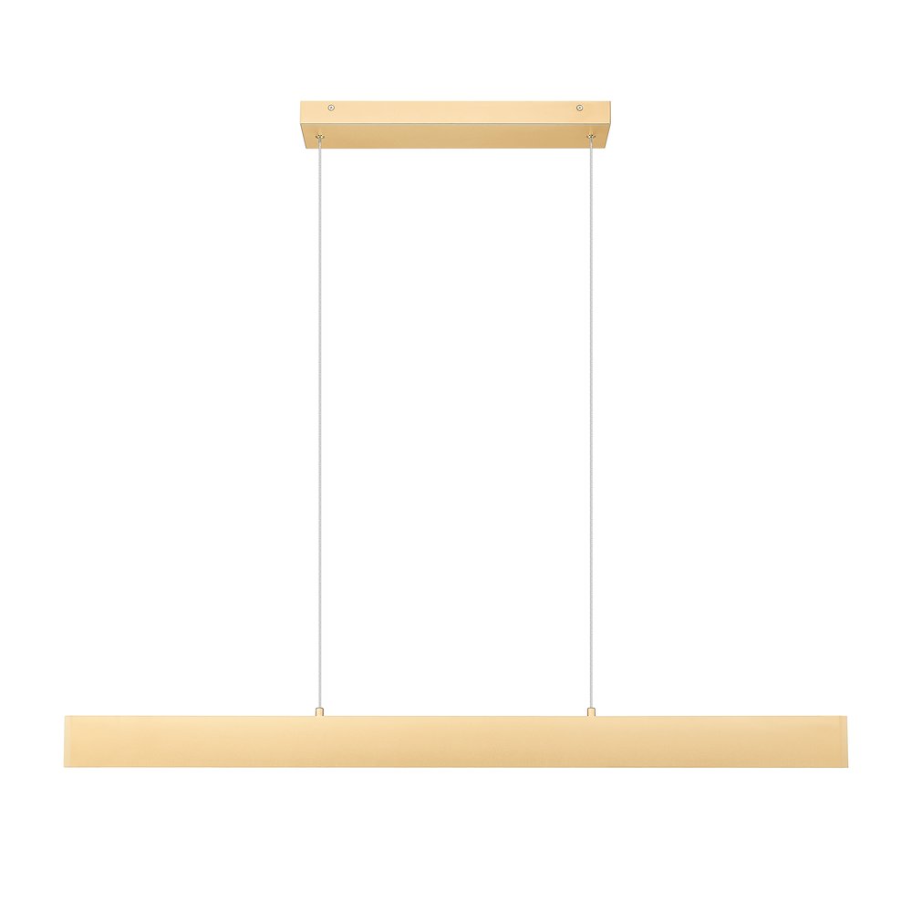 Z-Lite 1 Light Linear Chandelier, Gold. Picture 2