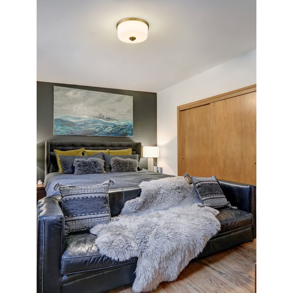 Z-Lite 3 Light Flush Mount. Picture 7