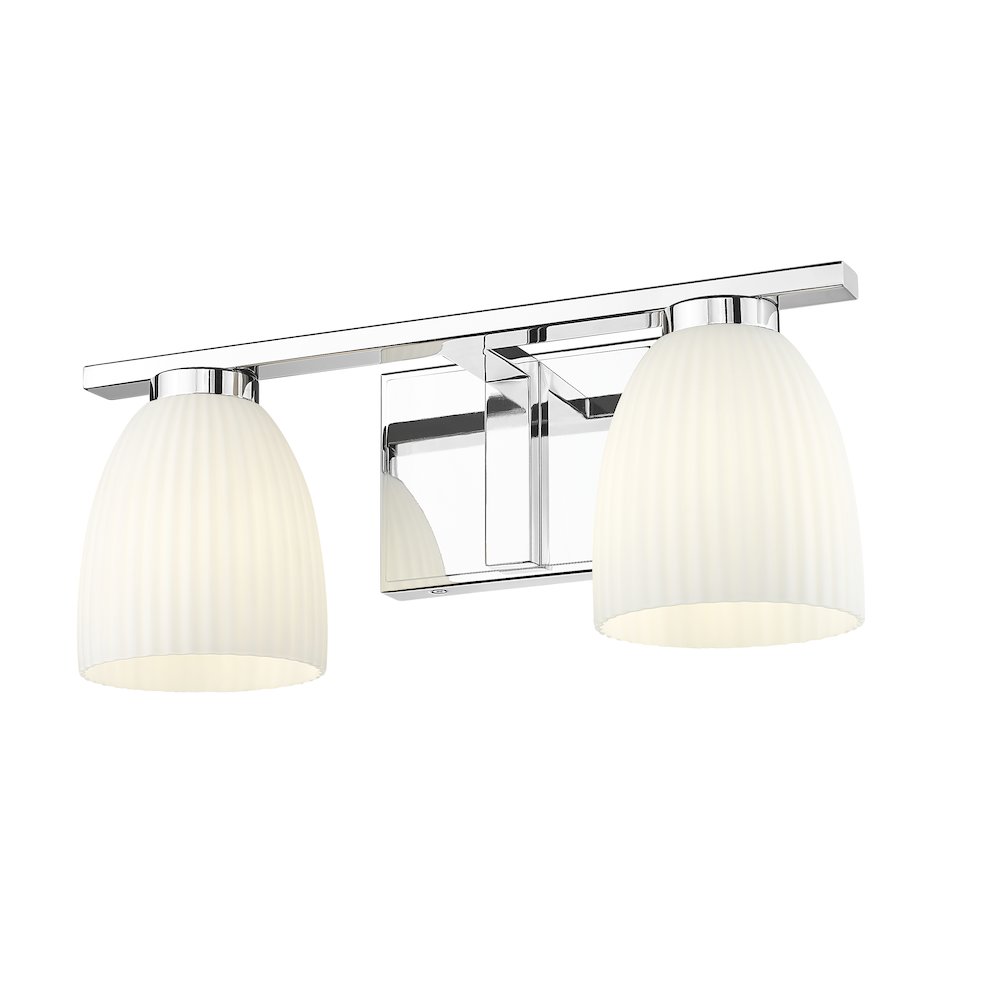 Z-Lite Naya 2 Light Vanity in Chrome color, Steel frame. Picture 3