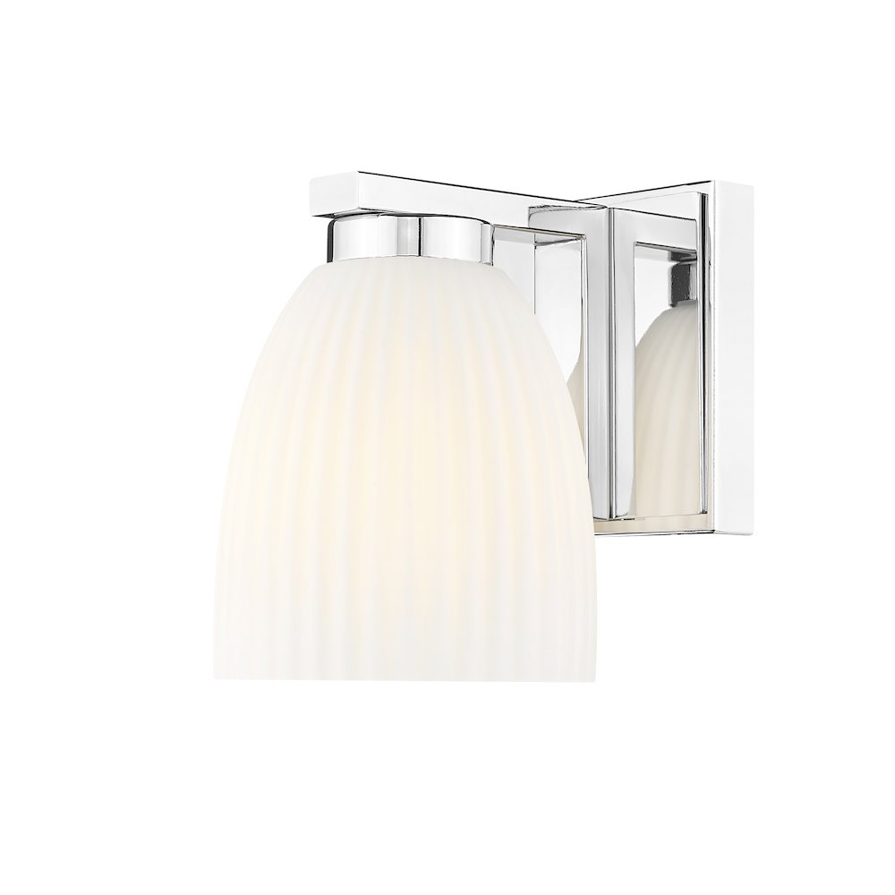 Z-Lite Naya 1 Light Wall Sconce in Chrome color, Steel frame. Picture 1