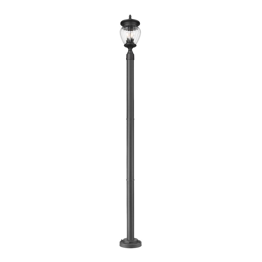 Z-Lite 3 Light Outdoor Post Mounted Fixture. Picture 2