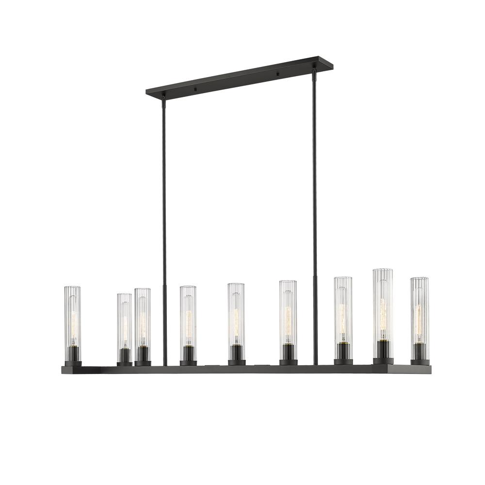 9 Light Linear Chandelier. Picture 3