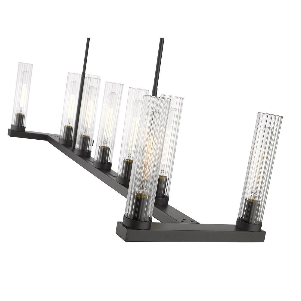 9 Light Linear Chandelier. Picture 4