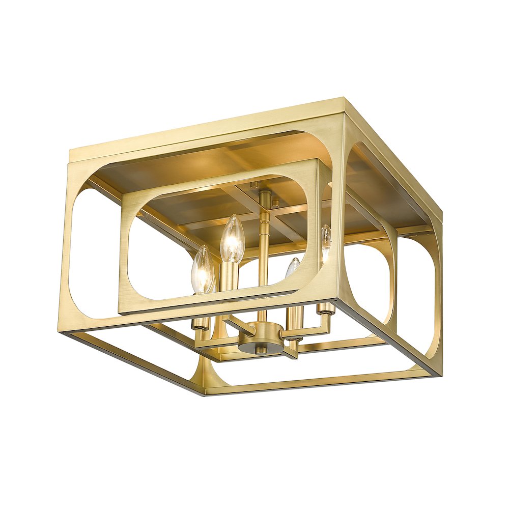 Z-Lite 4 Light Flush Mount. Picture 2