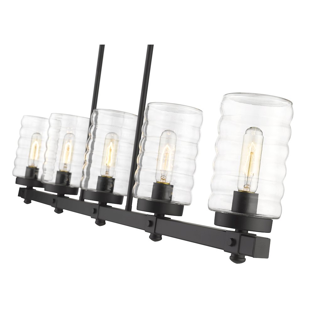 Z-Lite 5 Light Outdoor Linear Chandelier. Picture 4