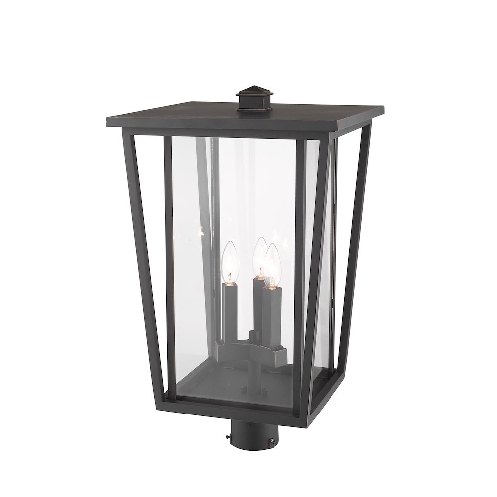 Z-Lite 3 Light Outdoor Post Mount Fixture. Picture 3