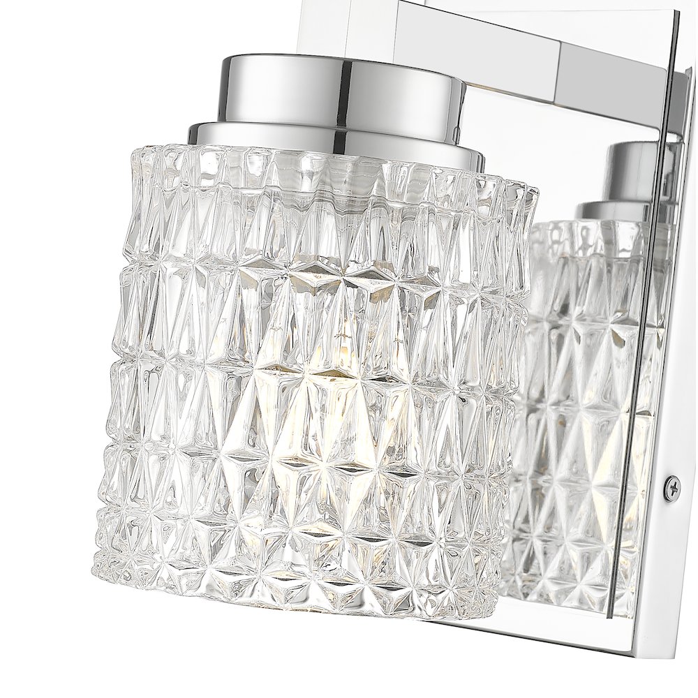 Z-Lite 1 Light Wall Sconce, Chrome. Picture 4