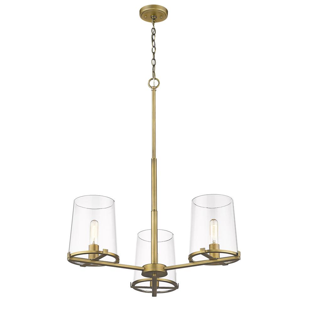 3 Light Chandelier. Picture 3