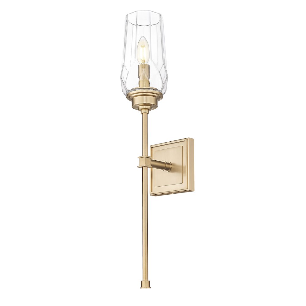 Z-Lite 1 Light Wall Sconce, Modern Gold. Picture 3