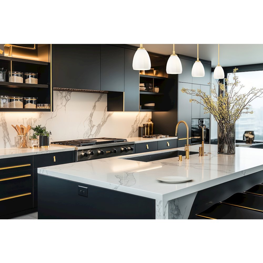 Z-Lite Oren 1 Light Pendant in Modern Gold color, Steel frame. Picture 7