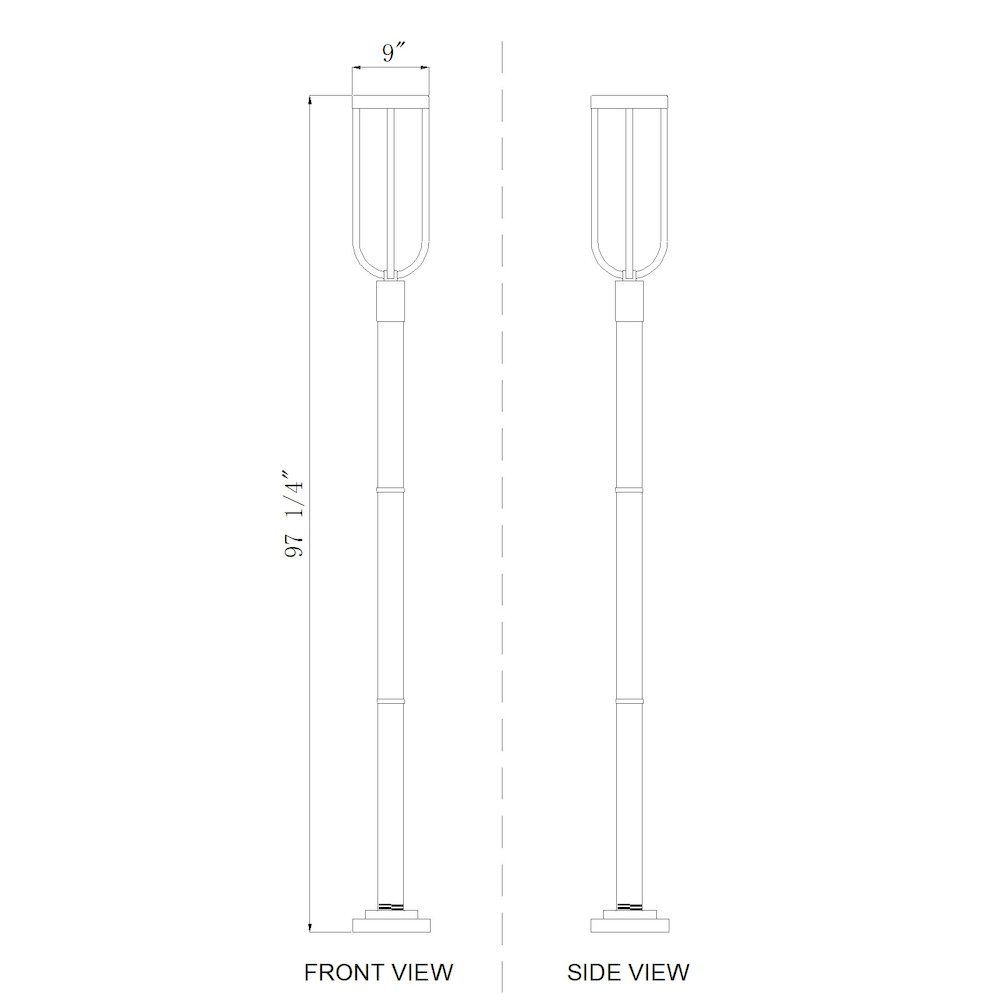 Z-Lite 1 Light Outdoor Post Mounted Fixture. Picture 8
