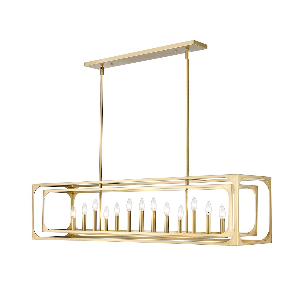 Z-Lite 13 Light Linear Chandelier. Picture 1