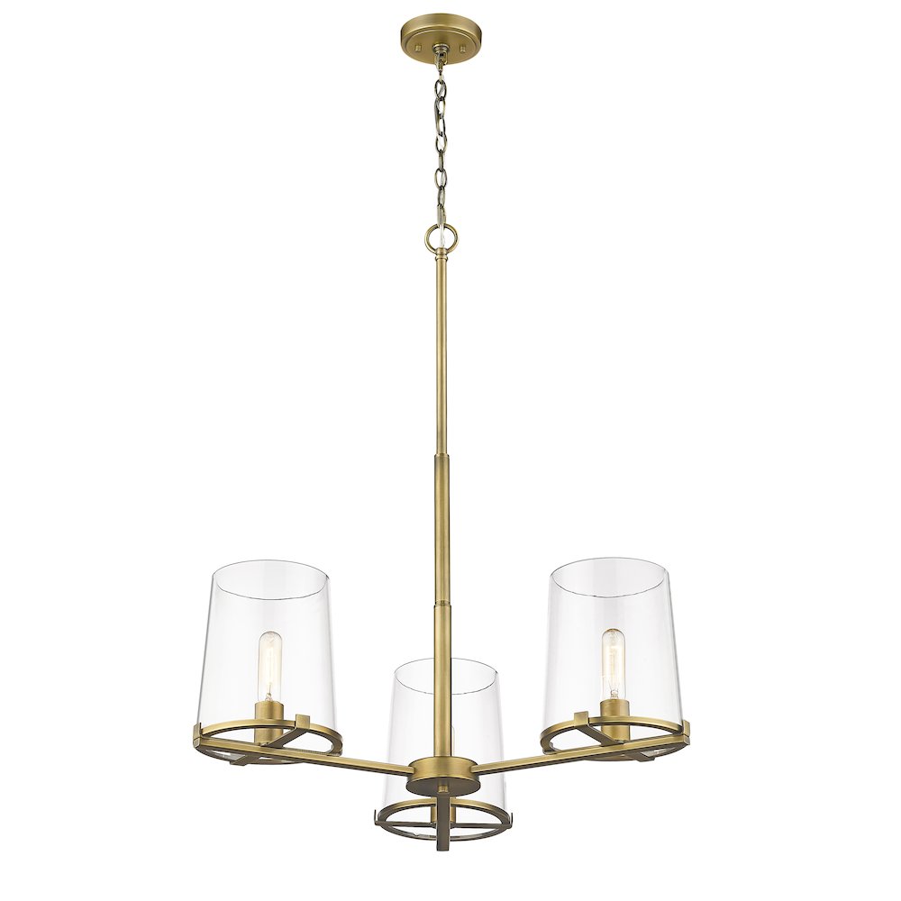Z-Lite 3 Light Chandelier. Picture 3