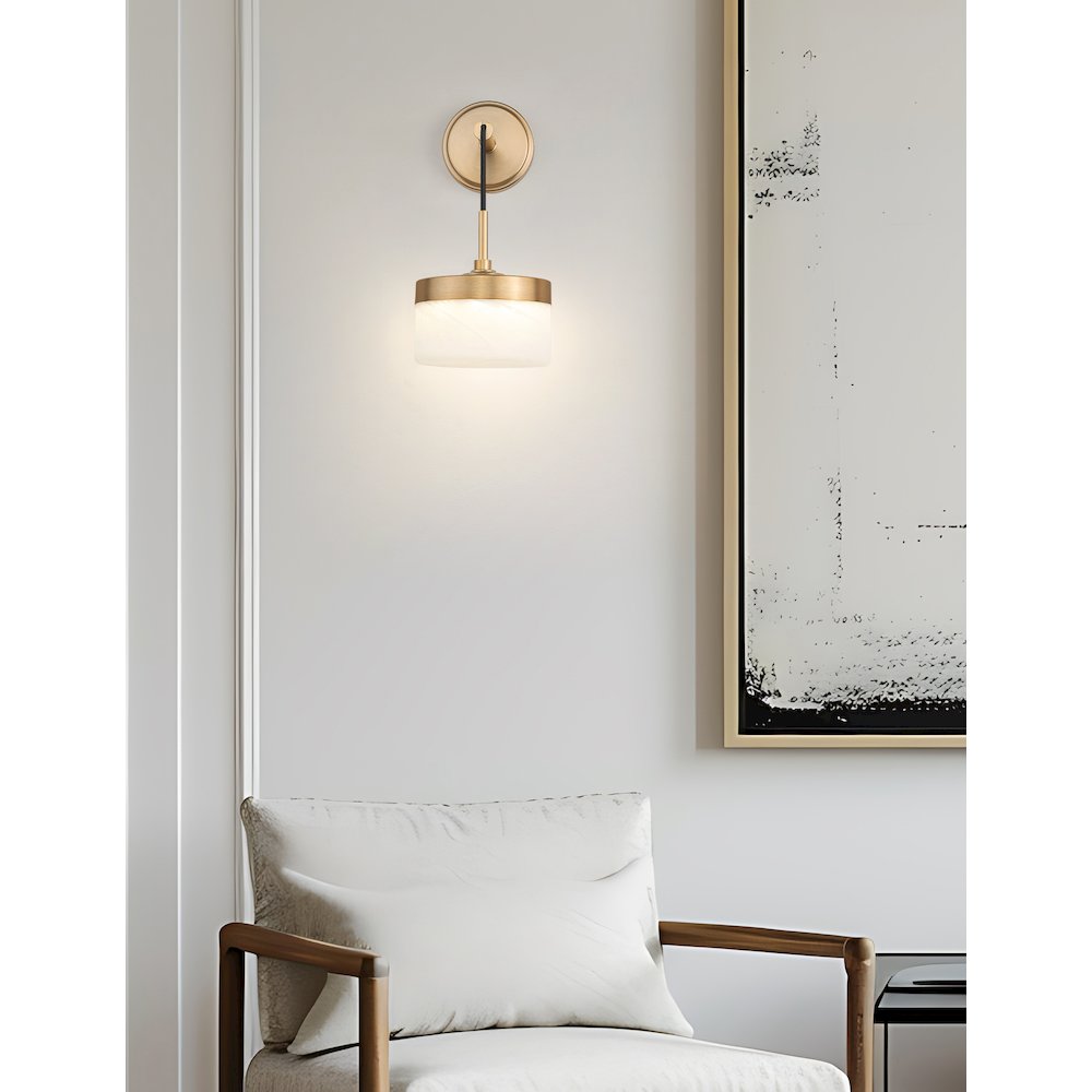 Z-Lite 1 Light Wall Sconce, Modern Gold. Picture 5