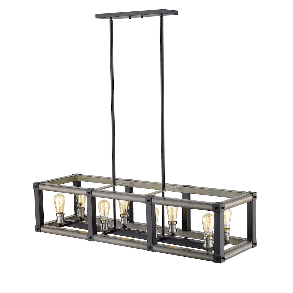 Z-Lite 8 Light Linear Chandelier. Picture 4