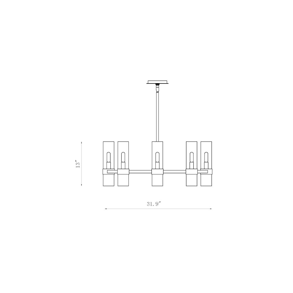Z-Lite 8 Light Chandelier. Picture 8