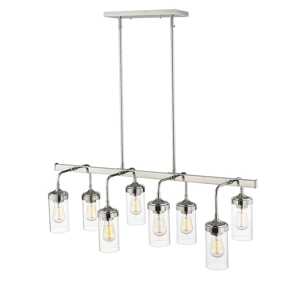 Z-Lite 8 Light Linear Chandelier. Picture 4