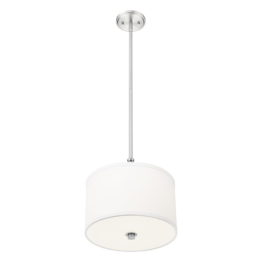 Z-Lite 1 Light Pendant, Brushed Nickel. Picture 3