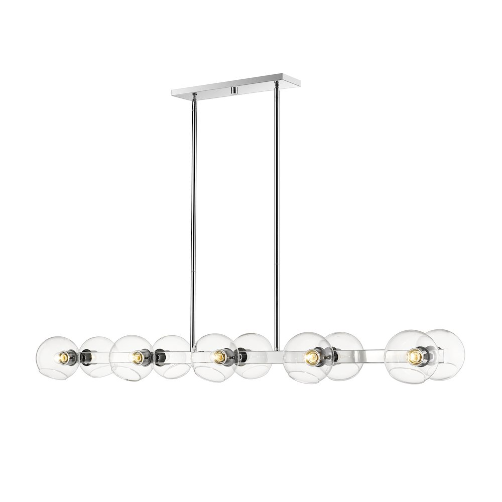 Z-Lite 10 Light Linear Chandelier. Picture 4
