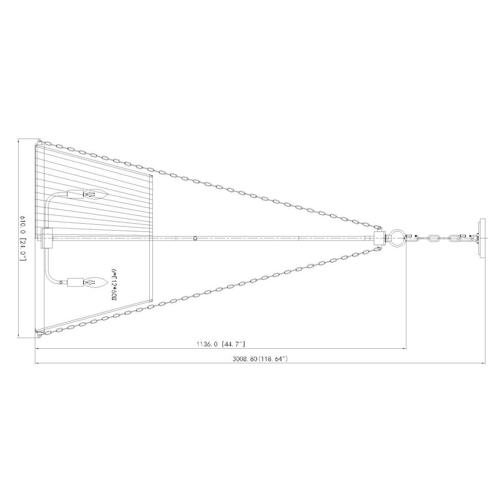 Z-Lite 6 Light Pendant. Picture 8