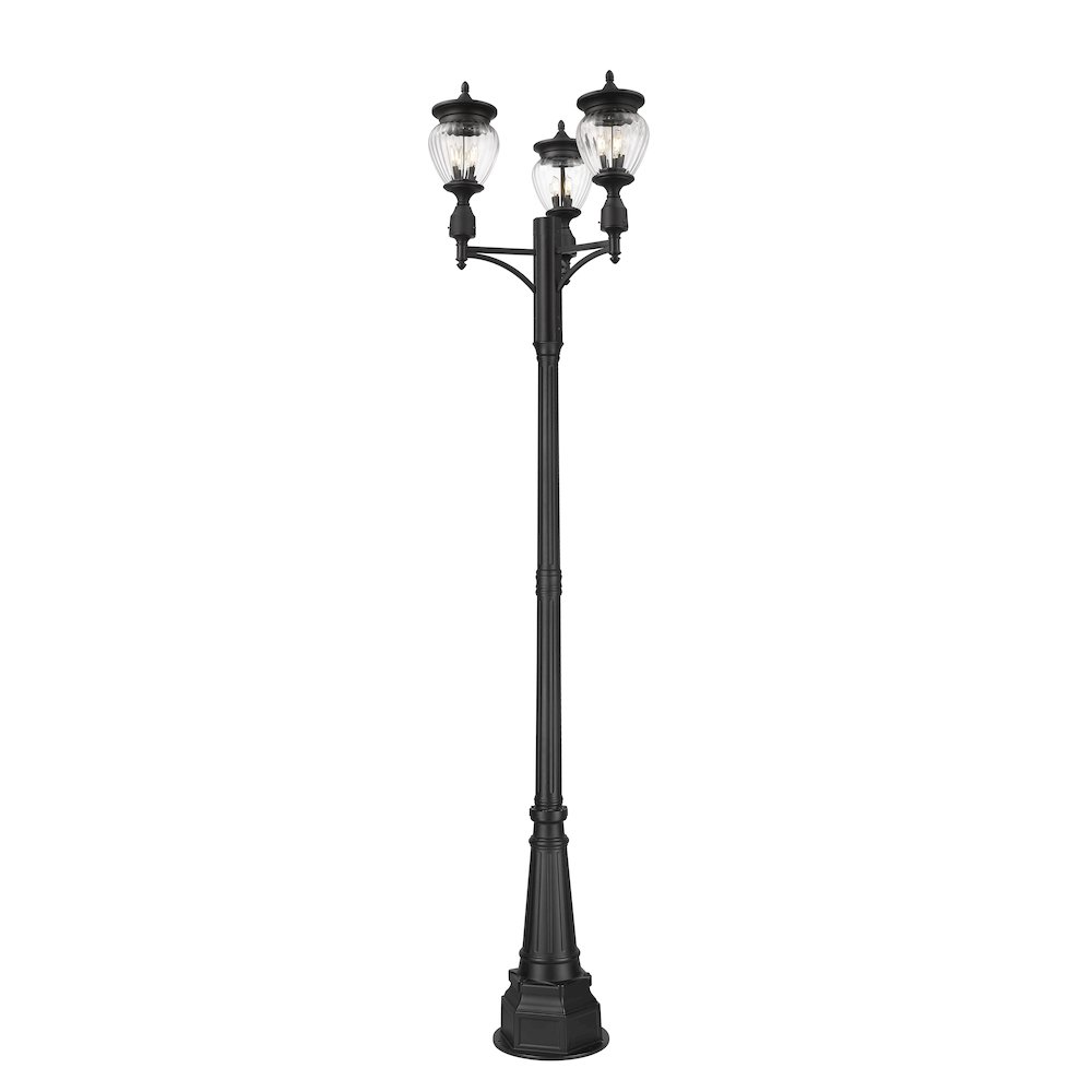 Z-Lite 3 Light Outdoor Post Mounted Fixture. Picture 2