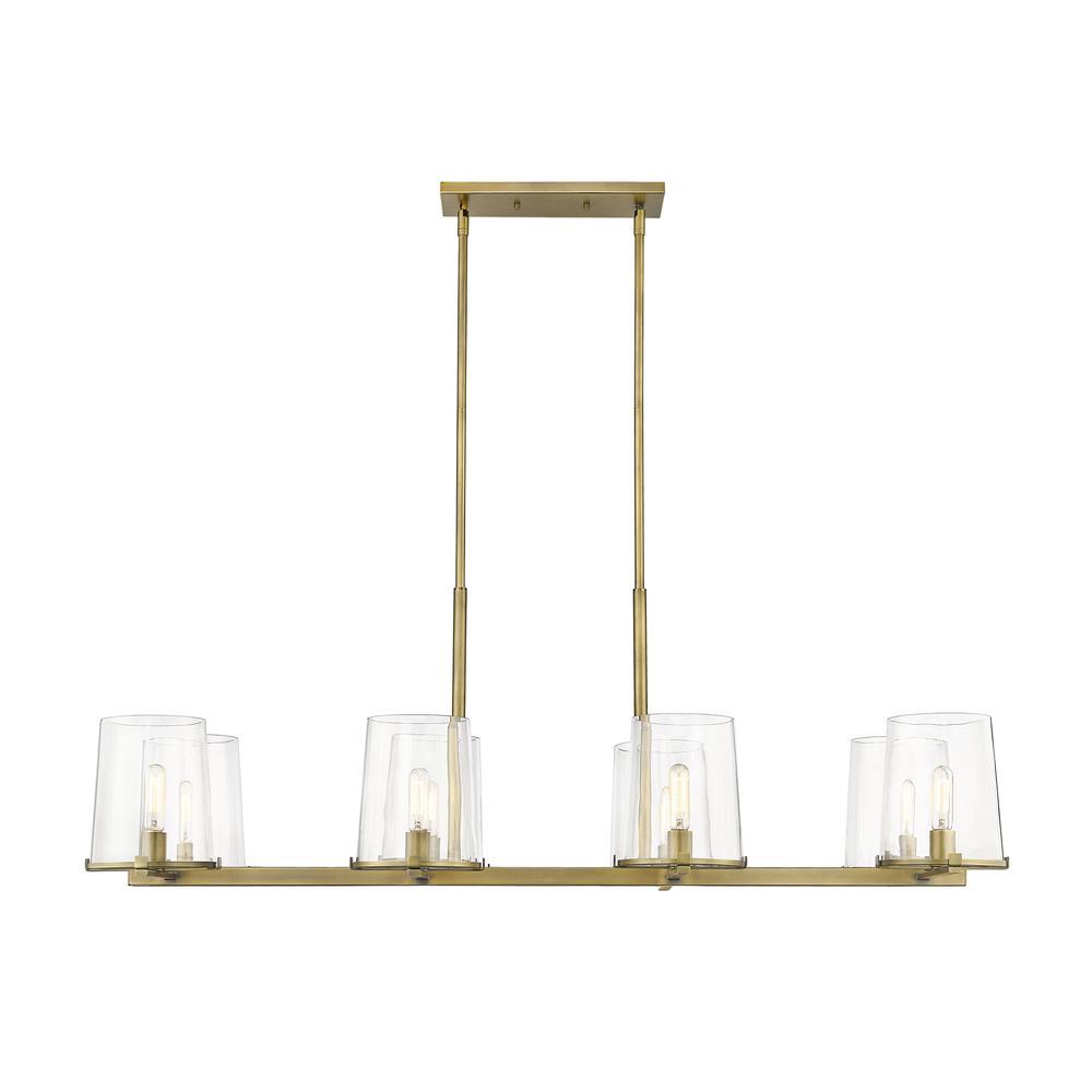 8 Light Linear Chandelier. Picture 2
