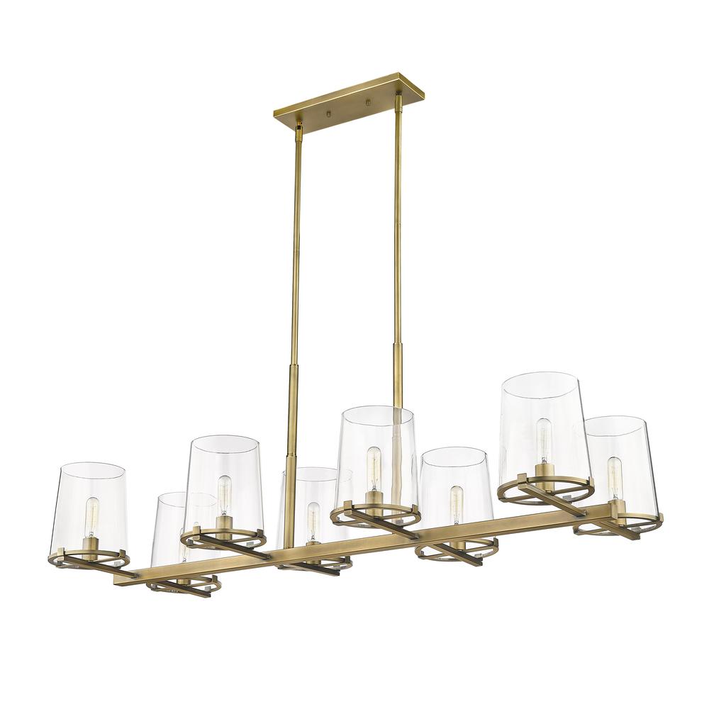 8 Light Linear Chandelier. Picture 5