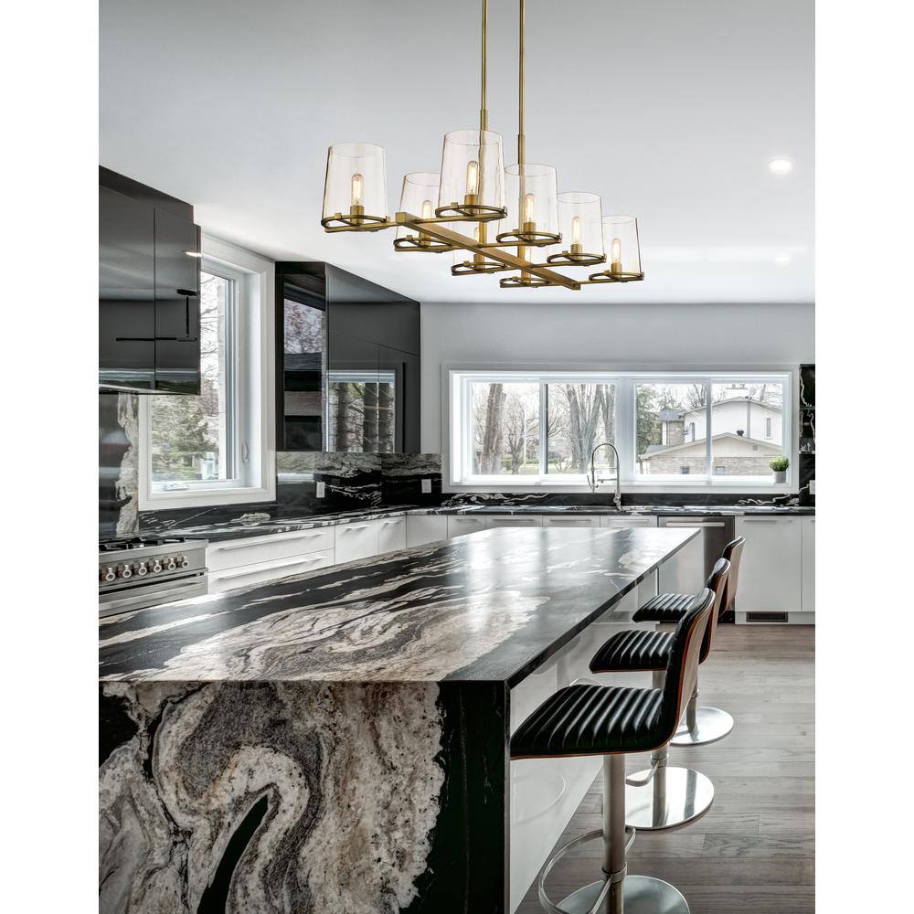 8 Light Linear Chandelier. Picture 7