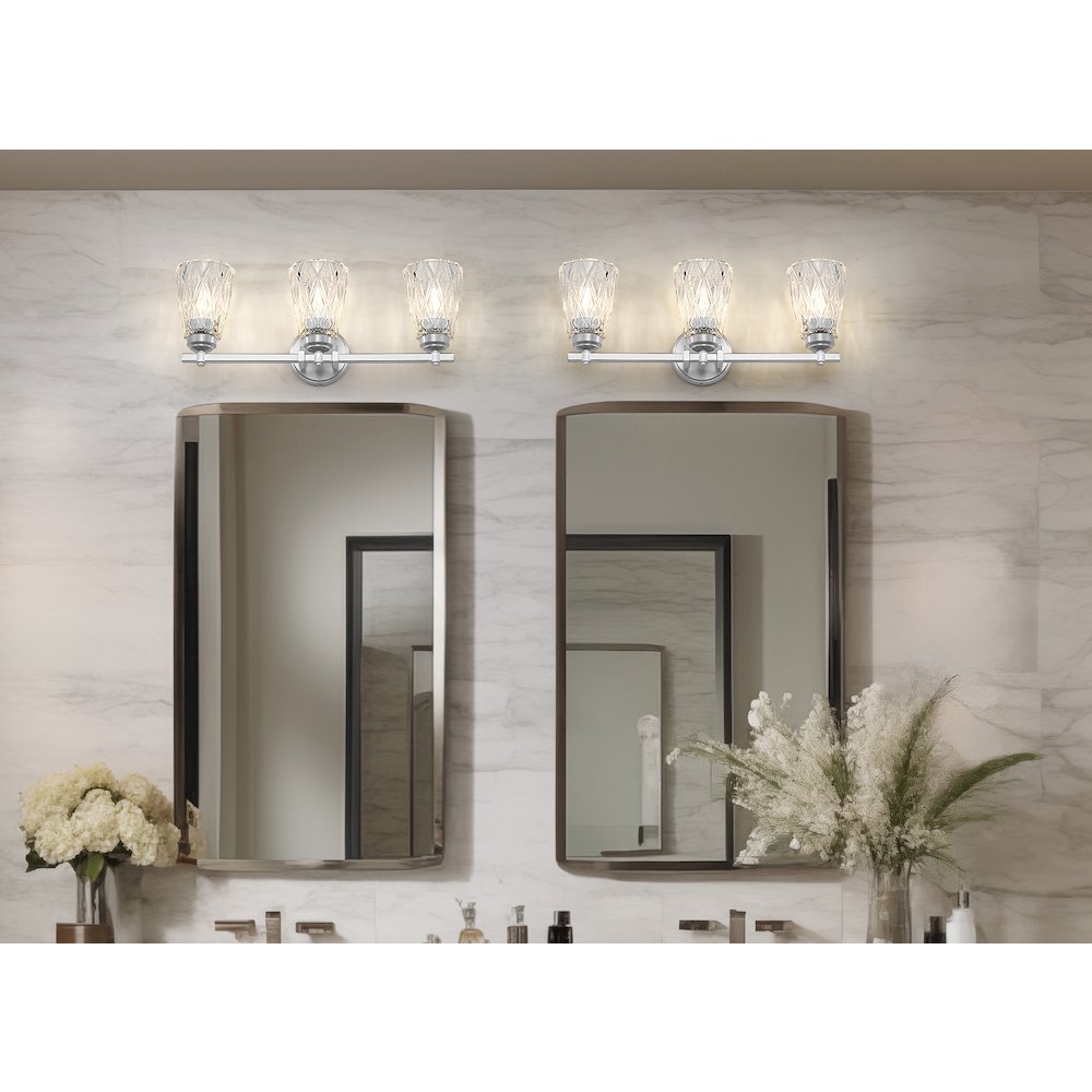 Z-Lite 3 Light Vanity, Brushed Nickel. Picture 6