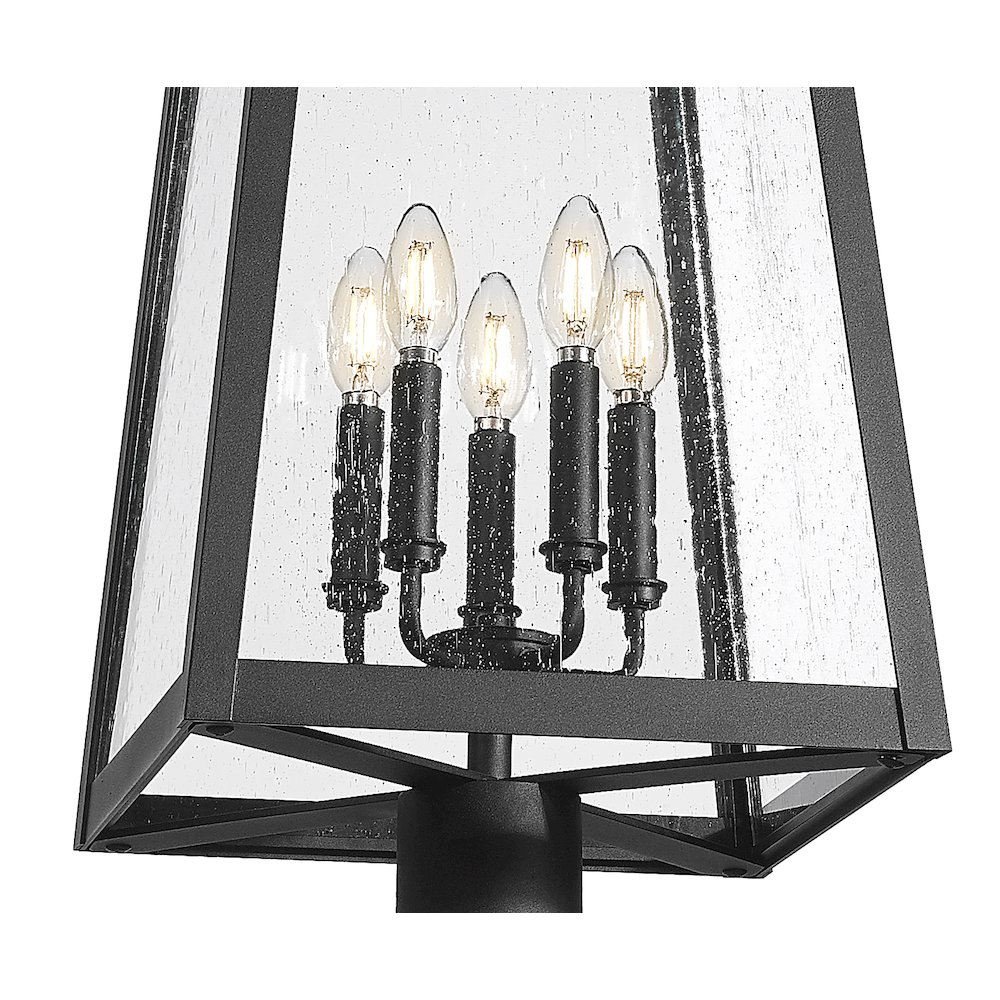 Z-Lite 5 Light Outdoor Post Mounted Fixture. Picture 4